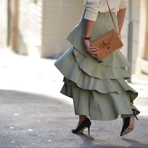 Banana Republic Cascade Ruffle Skirt
